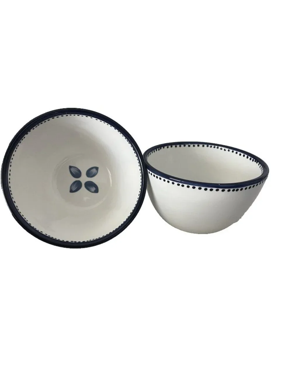 Pottery Barn set of 2 Tiburon Soup Cereal Rice Bowls Cottagecore Farmhouse